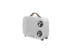 Termoventilador Cerámico Ptc Córcega Blanco/cromo 1500w 2 Potencias 3 Funciones Antivuelco (21x23x13,6cm)