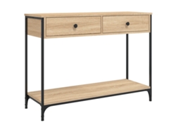 Mesa consola, derivados de madera de roble, Sonoma MAISON EXCLUSIVE, 100x34,5x75 cm