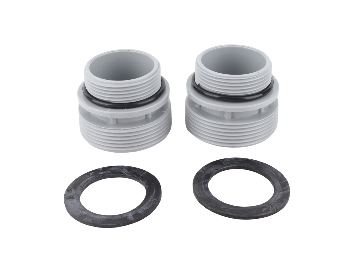 2 Adaptadores Universales Para Mangueras De Piscina (4560 58254) Con Juntas De Plástico.