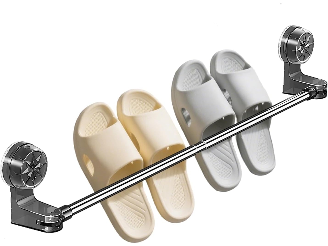 Toallero con ventosa | Toallero retráctil con ventosa | Toallero de acero inoxidable para dormitorio, remolque Slowmoose