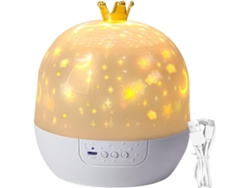 Proyector de estrellas para dormitorio, juguete relajante con música | Proyector giratorio de 360 grados de Gokoco