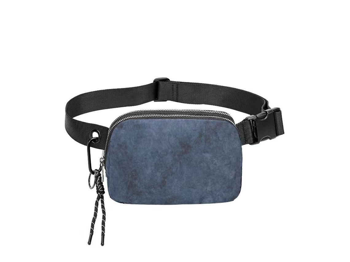 Mini Riñonera Unisex Con Correa Ajustable, Riñonera Pequeña Para Entrenamiento, Correr, Viajar, Senderismo, Camuflaje Azul CHRUI