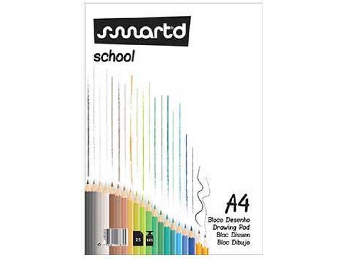 Bloc de Dibujo SMARTD A4 (125gr)