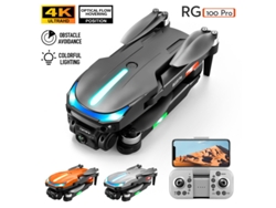 Minidron plegable Bestvite RG100 Pro con cámara 4K (1 batería, 15 minutos de autonomía, negro)