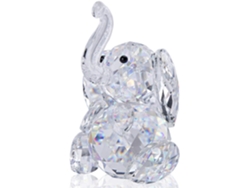 Elegante figura de cristal, elefante coleccionable único hecho a mano con cristal K9 para una decoración llamativa del hogar.