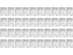 Paquete de 40 fundas de plástico transparente para cromos, láminas de doble cara, SFUSHOS