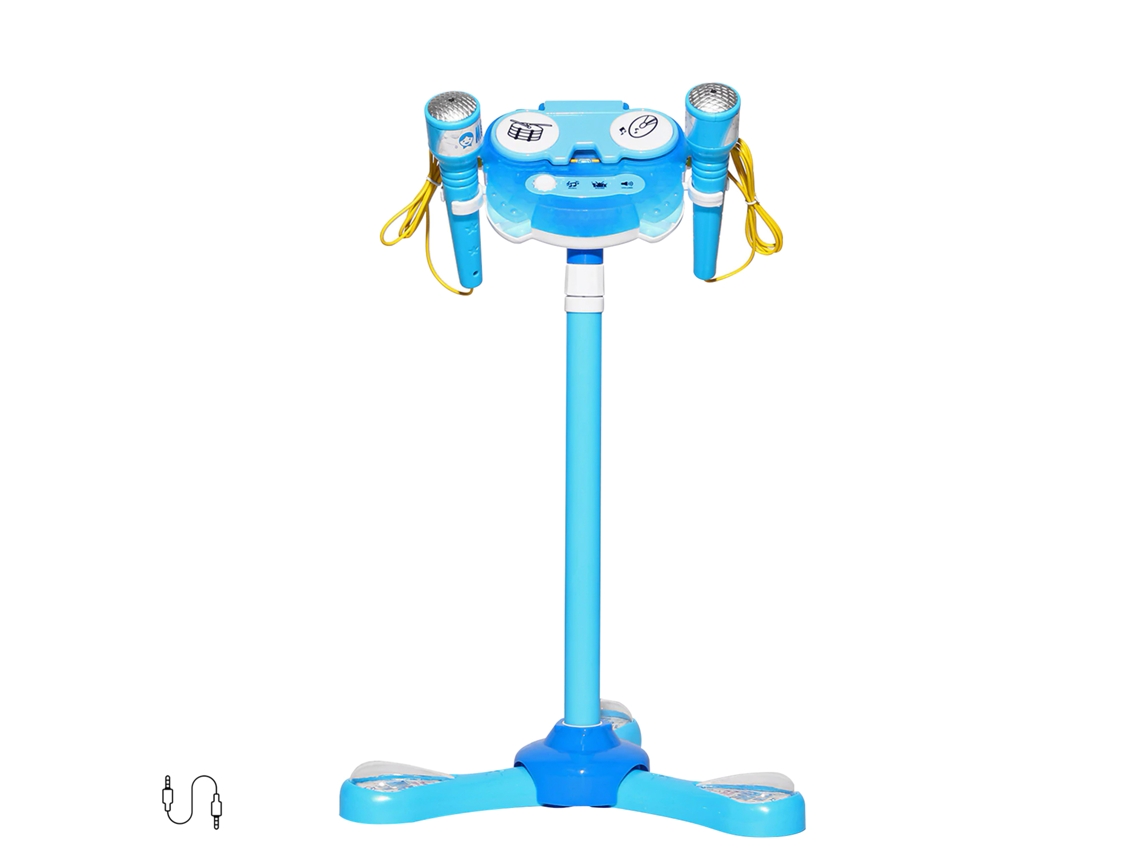 Kit Karaoke Infantil Con 2 Micrófonos Y Stand Soporte