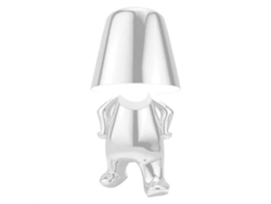 2026-lámpara De Mesa Portátil Inalámbrica Con Carga Usb Regulable 3 Niveles Decorativa De Metal Dorado C Plata