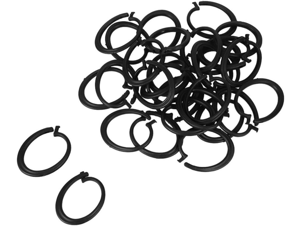 Juego De 60 Ganchos De Plástico Para Cortinas Ojales Anillos Para Varillas Ojales Anillos De Plástico Para Cortinas Juego De 60 Ganchos