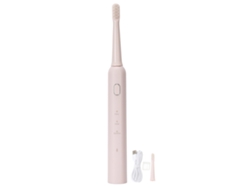 Cepillo De Dientes Eléctrico Ultrasónico Con 3 Modos, Recargable Por Usb, Resistente Al Agua Ipx7 Y Temporizador Inteligente - Rosa