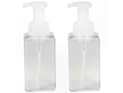 Dispensador de jabón líquido espumoso recargable, 15 oz, bomba de plástico para jabón líquido de manos, paquete de 2 Rosewell