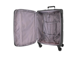 Malagem / Trolley Grande 77Cm 4R Exp Movom Atlanta Cinza