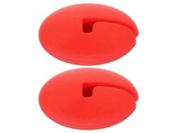 Juego de 2 clips de silicona para termómetro, clip para sartén, abrazadera para termómetro, soporte para termómetro GOKOCO