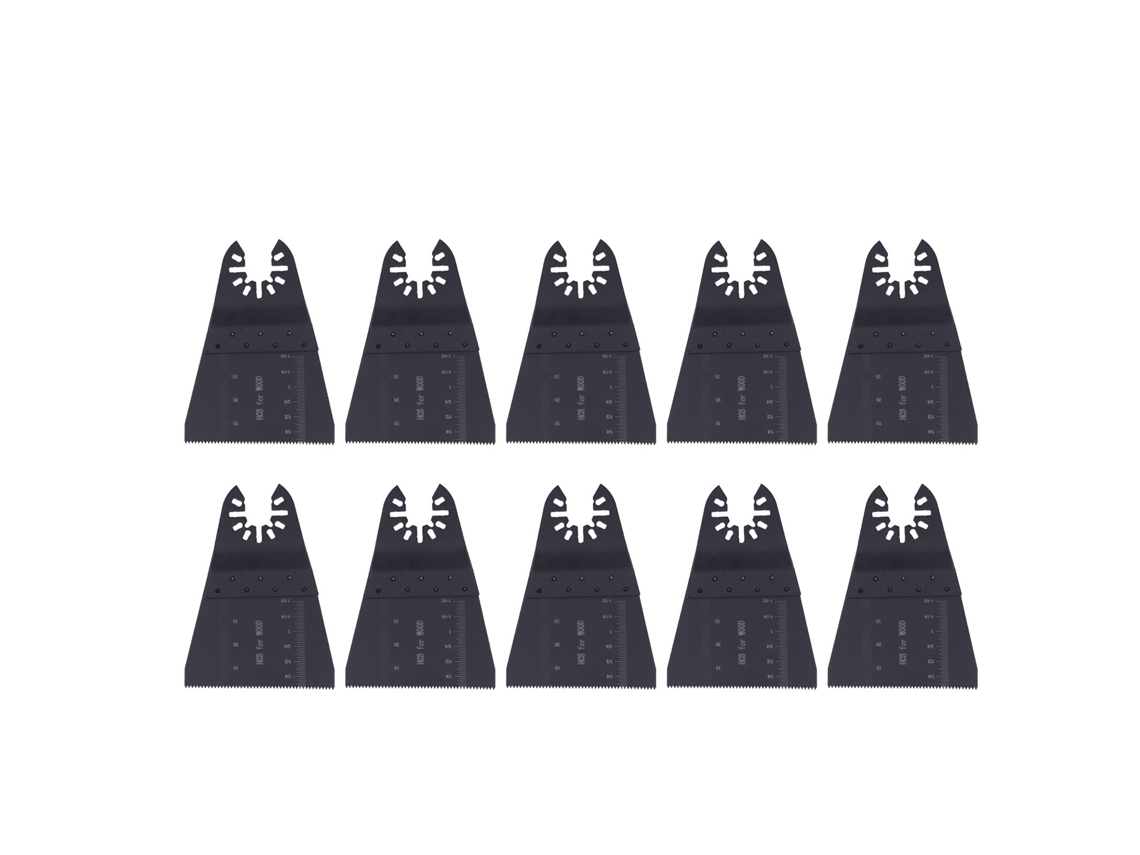 Hojas De Sierra Oscilante Universales, 10 Unidades, 65 Mm, Dientes Finos, Acero De Alto Carbono, Herramienta Eléctrica.