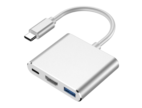 Cable convertidor Transmisión Alta resolución Plug Play USB3.1 Tipo-C a USB3.0 Cable adaptador de alta claridad tipo C compatible con HDMI para com...