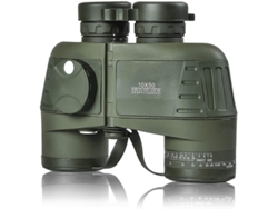 Binoculares marinos militares IP68 antivaho 10x50, telémetro, brújula, navegación, pesca, verde militar, Yizhood