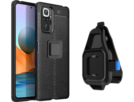 Funda Redmi Note 10 Pro Rugged Leather con Soporte de Cintura Negro