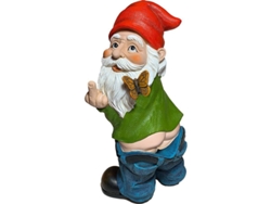 Estatua De Gnomo Para Jardín: Decoración De Alta Calidad Para Exteriores O Interiores.
