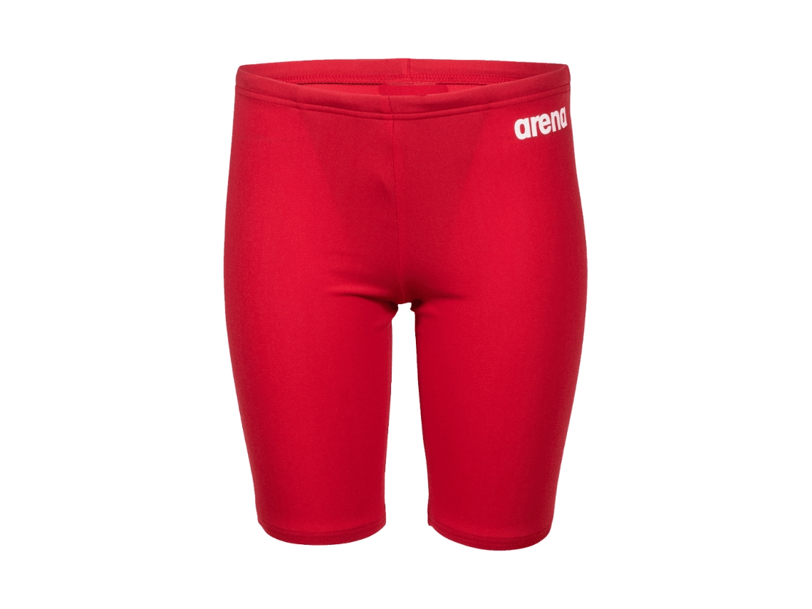 Jamón De Natación Para Chicos Sólido Rojo Blanco Arena