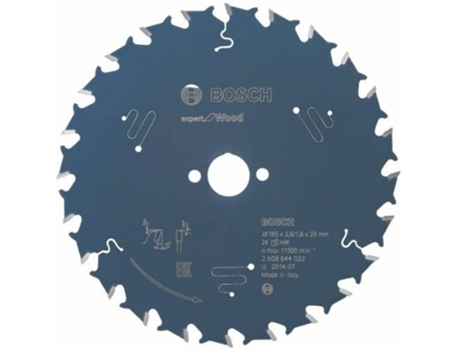 Disco de Sierra Circular BOSCH Expert para Madera 165x20x2.6 mm - 24