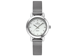 Elegante Reloj De Pulsera Sanda Para Mujer, De Cuarzo Y Acero Aleado (morado).