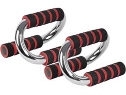 Omni-barras De Flexões Com Grifos De Espuma Antideslizante E Design Ergonômico S (vermelho E Preto, 12*18*12cm)