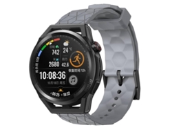 Pulsera de silicona de color liso con estampado de fútbol para Huawei Watch GT Runner de 22 mm