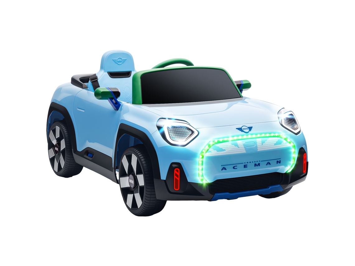Carro Elétrico Infantil Mini Aceman 12v Bluetooth Controle Remoto Azul