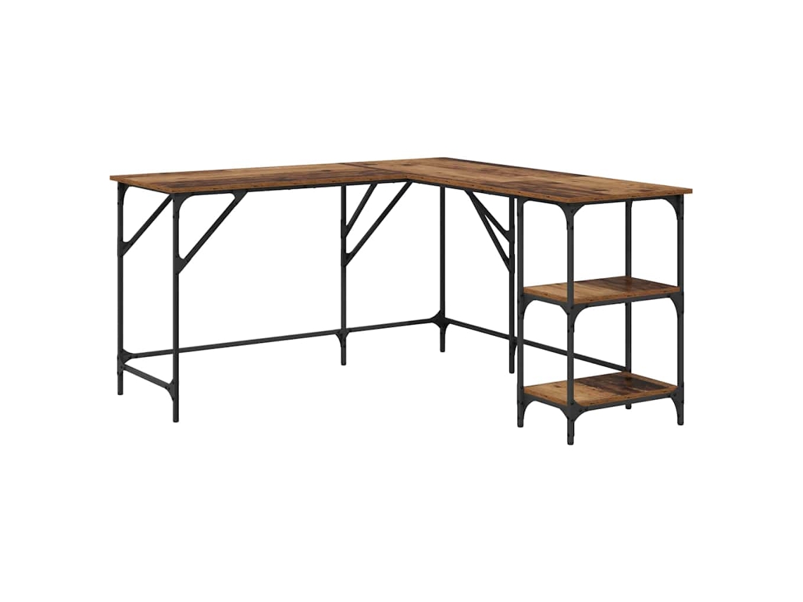 Maison Exclusive - Escritorio Madera Vieja 139 X 139 X 75 Cm Madera Contrachapada