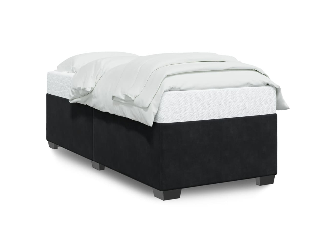 Maison Exclusive - Estructura De Cama Sin Colchón Terciopelo Negro 80x200 Cm