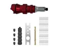 Adaptador De Remache Eléctrico De Aleación De Aluminio Para Taladro Eléctrico Con Remaches De 2,4-4,8 Mm Y Accesorios.