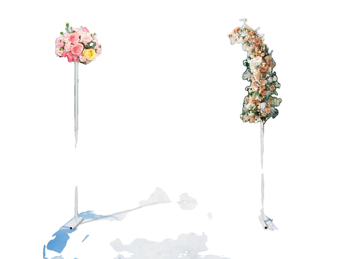 Arco de boda, hierro galvanizado duradero, fácil de instalar, blanco, L OEM