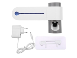KOFIHETY Soporte para Cepillo de Dientes con Limpieza por Luz UV y Dispensador Automático de Pasta de Dientes Enchufe UE 220V