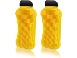 2 Esponjas De Silicona, Cepillo De Limpieza Multiusos 3 En 1 Para Vajilla Del Hogar.