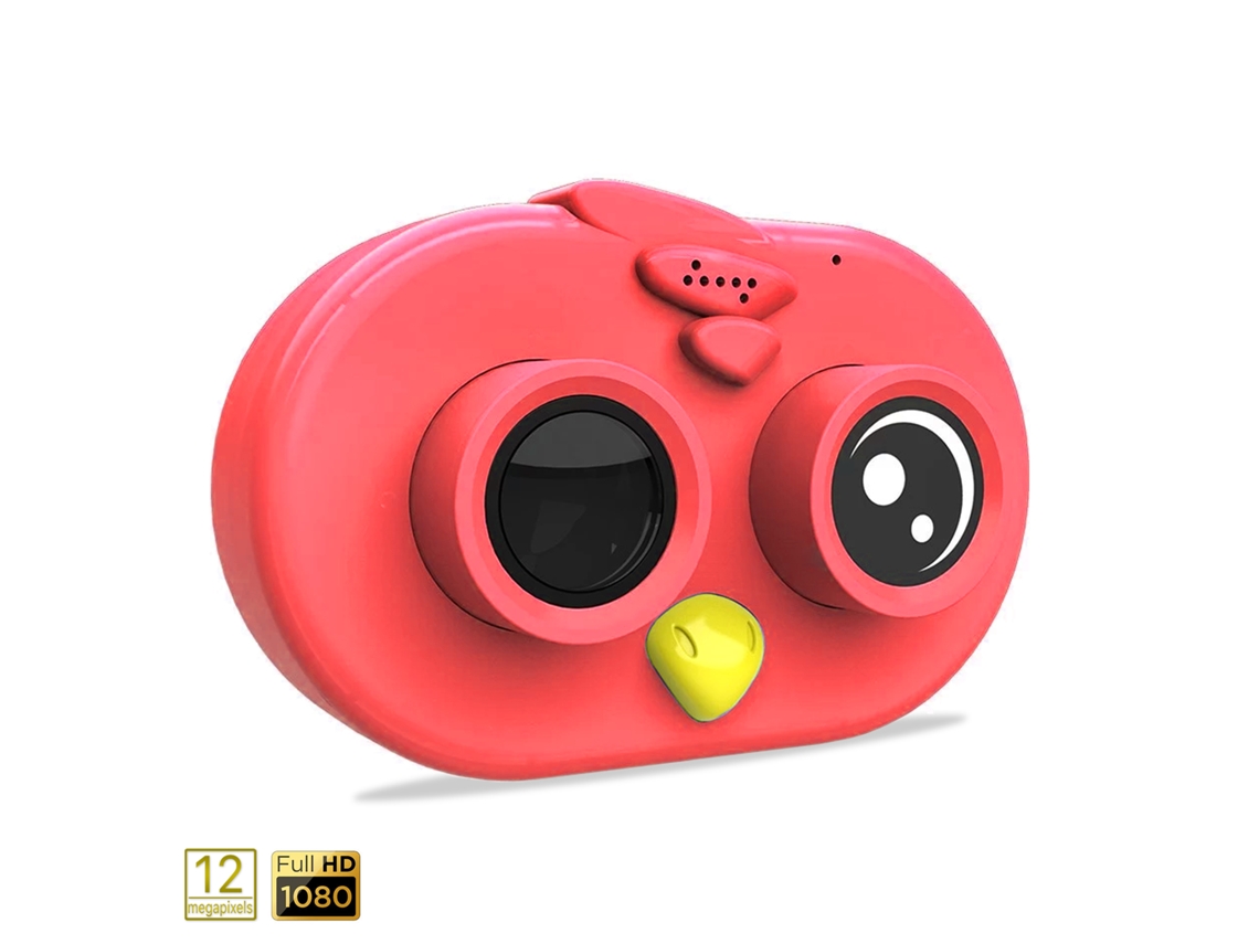 Cámara De Fotos Y Videos Para Niños Diseño Pajarito. Full Hd1080 Y 12 Megapíxeles