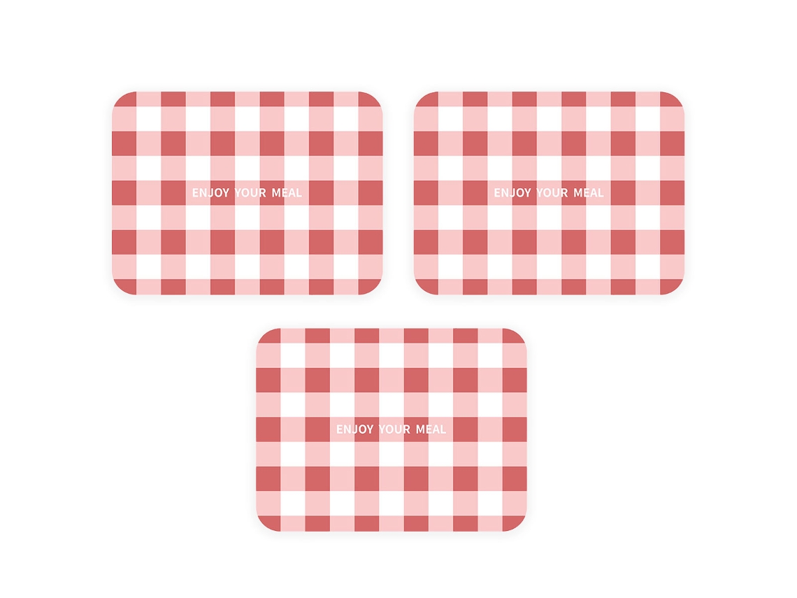 Juego de 3 tapetes para platos occidentales, antideslizantes, aislantes térmicos, PVC TRUYUETY