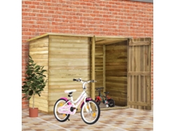 Caseta de jardín para bicicletas 232x110x170 cm Pino impregnado Dkd Home Decor