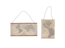 2 Mapas Del Mundo En Miniatura A Escala 1:12 Para Decoración De Casas De Muñecas, Geografía Para Niños.