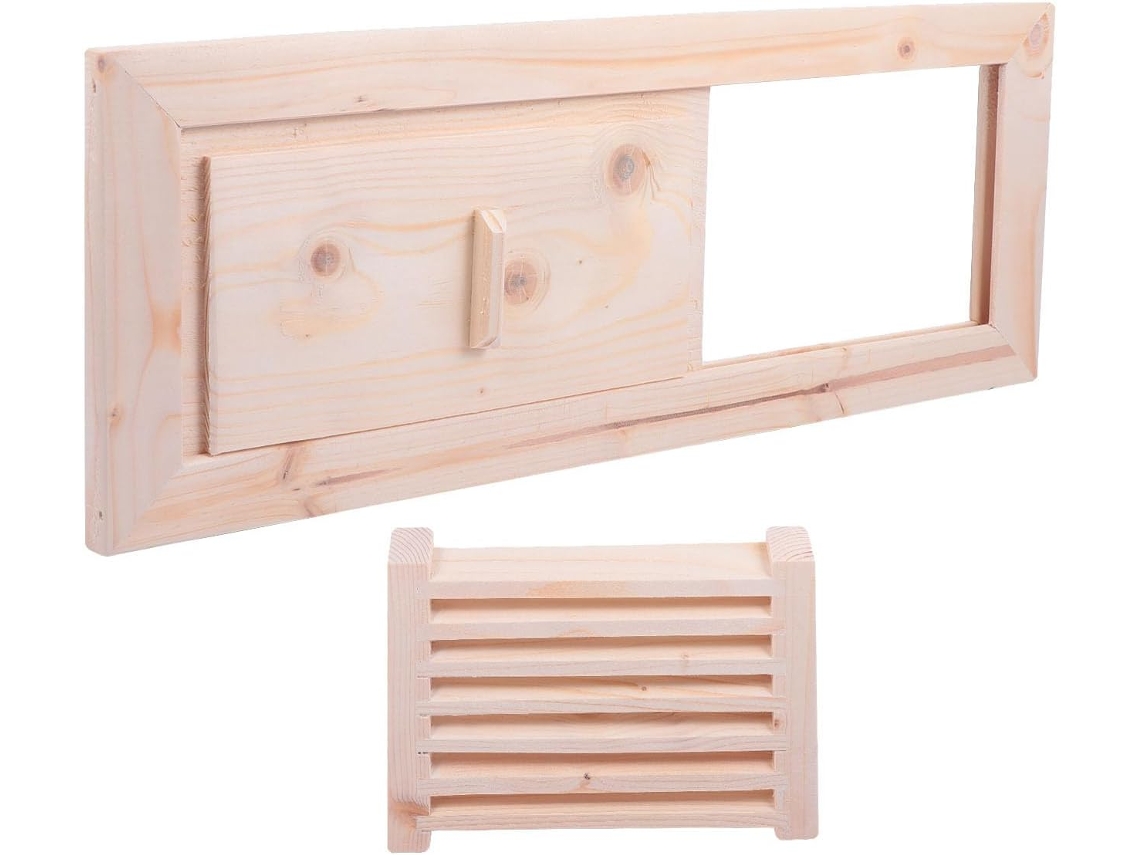 Persianas De Cedro Para Sauna, Ventilación Y Sala De Vapor, Rejilla De Madera Maciza, Conjunto Para Spa De Vapor.
