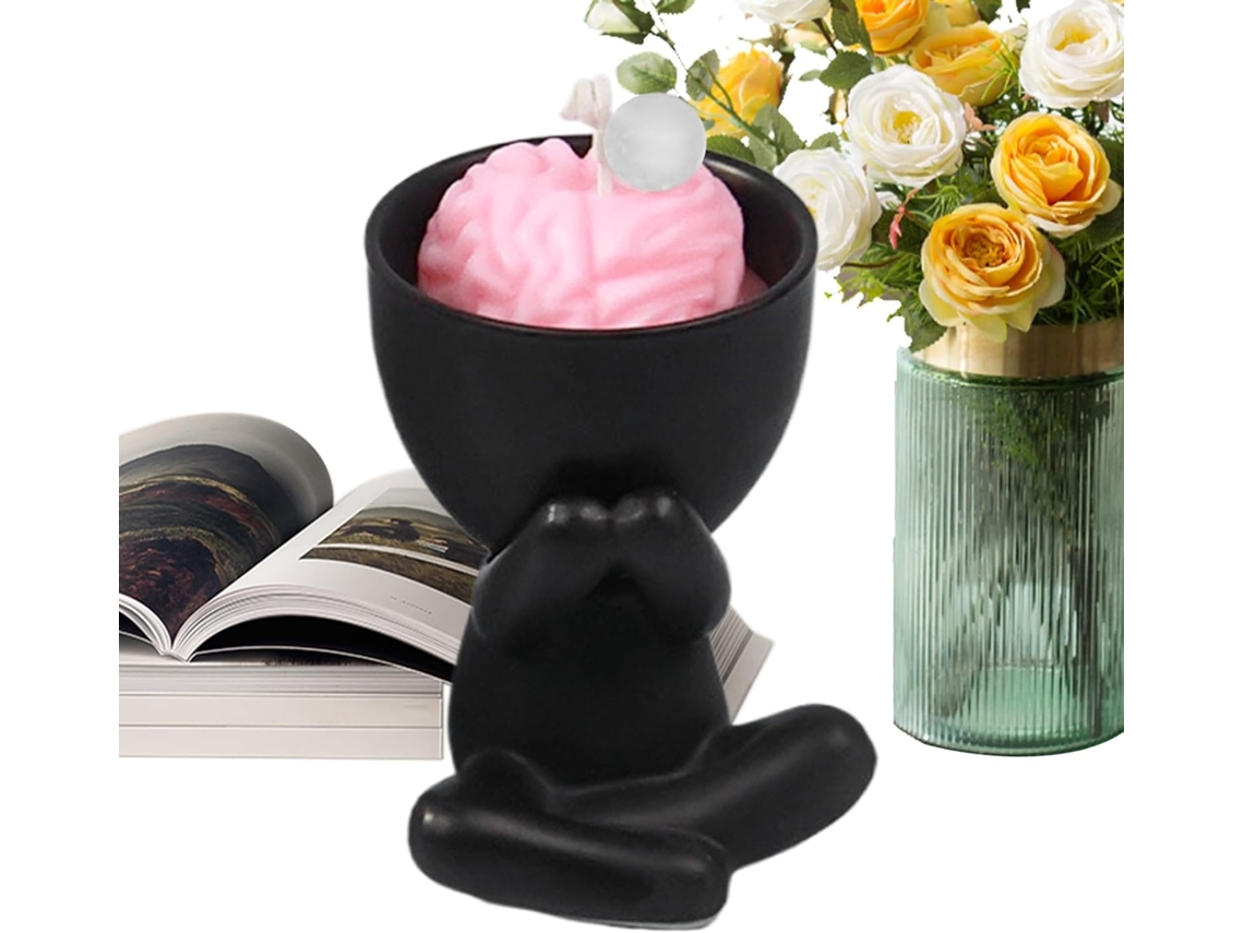 Vela De Aromaterapia Para Halloween | Decoración De Cera Hecha A Mano Con Forma De Cerebro