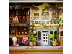 Ats-caja Teatsro De Madera Divertida Diy Miniatsura Casa De Muñecas Modelo Decoración Hogar Juguete Regalo Niños