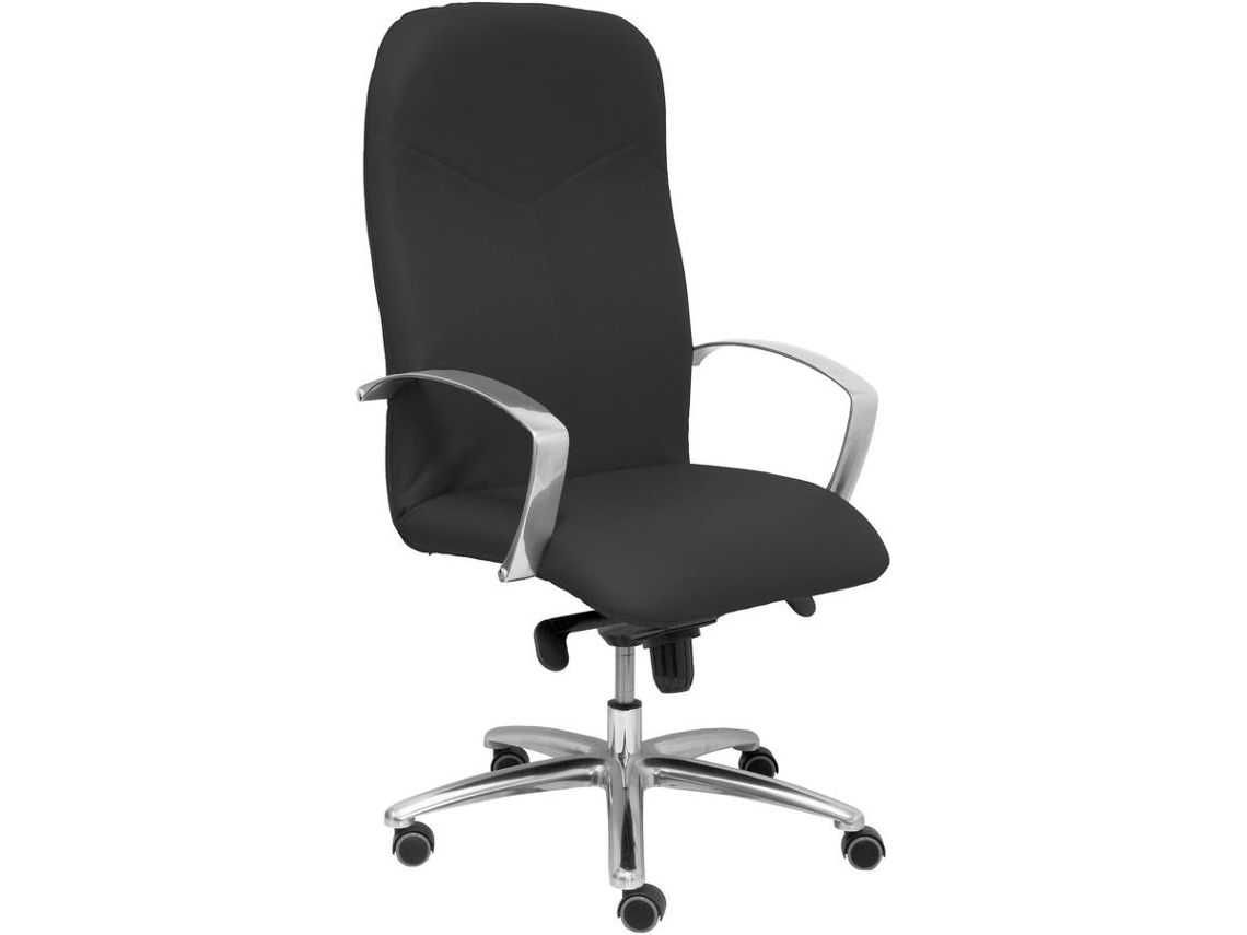 Silla Ejecutiva PYC Caudete Negro (Brazos Ajustables - Similpiel)