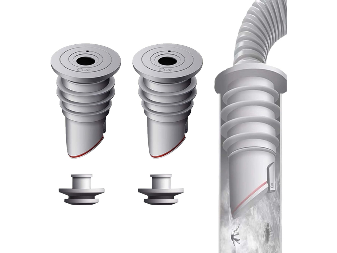 2 Tapones De Silicona De 35-40 Mm Para Desagüe De Lavadora, Baño Y Cocina.