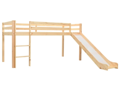 VIDAXL Estructura de cama infantil con tobogán y escalera pino (208x230x110 cm)