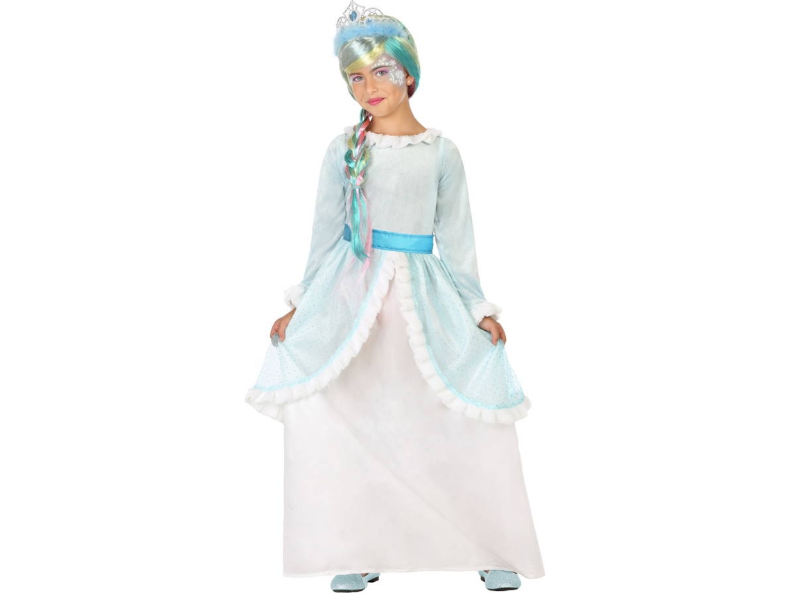 Disfraz de Niña DISFRAZZES Princesa Del Hielo Azul (Talla: 7 a 9 años)