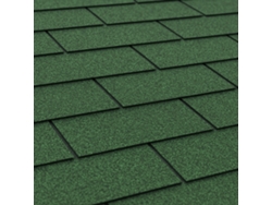 Tejas bituminosas Pedra T Green Trio, techado bituminoso verde 3 m² Timbela