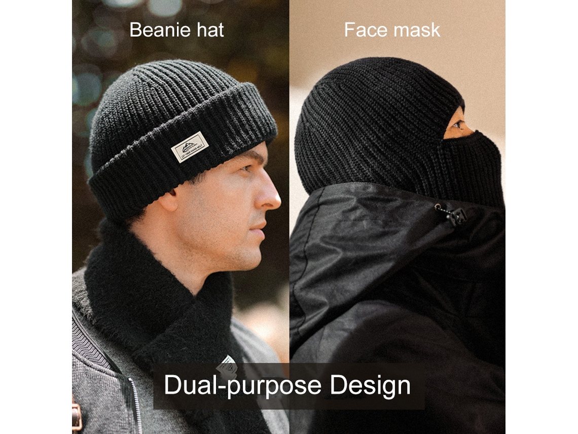 Gorro De Invierno Cálido Para Hombre, Gorro Grueso De Algodón Para Esquiar, Hacer Senderismo, Correr Y Actividades Al Aire Libre.
