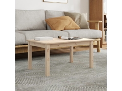 Mesa de Centro de Apoyo 80X50X40 Cm Madera de Pino Maciza