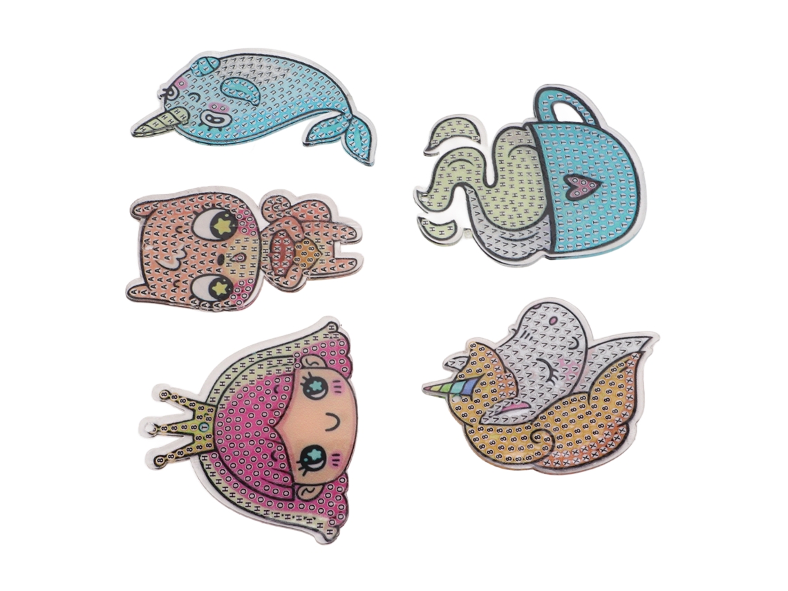 Kit De Decoración De Llaveros De Pintura De Diamantes 3d Diy Con Diseño De Elfo De Dibujos Animados.