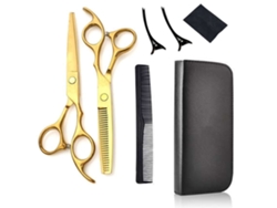 Kit De Tijeras Para Cortar El Cabello Tijeras Profesionales Para Cortar El Cabello Tijeras Finas Peine Dorado Para El Cabello*